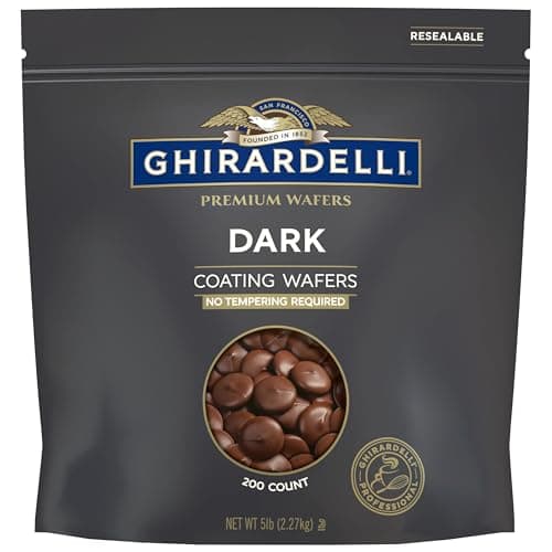 Ghirardelli Premium Dark Coating Wafers, 5lb Bag - Image 1