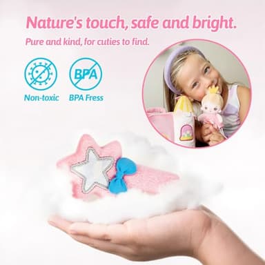 OUOZZZ Princess Castle Toys for 1-3 Year Old Girl - Baby Doll Plush House Stuffed Animal Set - Sensory Educational Toys for 12-18 Months Infant - First Birthday Gifts for Toddler - Image 3