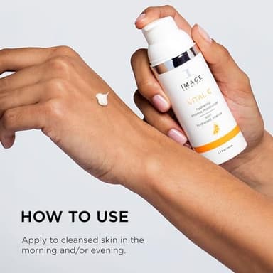 IMAGE Skincare, VITAL C Hydrating Intense Moisturizer, Lightweight Face Lotion with Hyaluronic Acid and Shea Butter, for Dry Skin, 1.7 fl oz. - Image 4