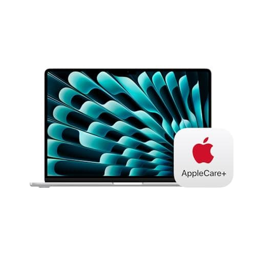 Apple 2025 MacBook Air 15-inch Laptop with M4 chip: Built for Apple Intelligence, 15.3-inch Liquid Retina Display, 16GB Unified Memory, 256GB SSD Storage, Touch ID; Silver with AppleCare+ (3 Years) - Image 1