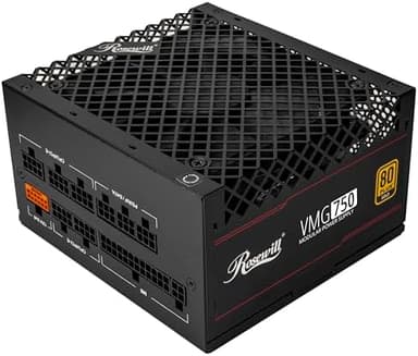 Rosewill VMG 750W 80+ Gold, ATX 3.0 & 3.1 Compatible, Full Modular Low-Noise Power Supply, PCIe 5.1 12V-2x6 Connector, 100% Japanese Capacitor, 120mm FDB Silent Fan - 5 Year Warranty - Image 3