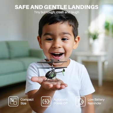SYMA S100 Mini RC Helicopter with Gyro Stabilizer, Altitude Hold, 3.5 Channel, 5-7 Min Flight Time, Remote Control Helicopter Toy for Boys and Girls - Image 3