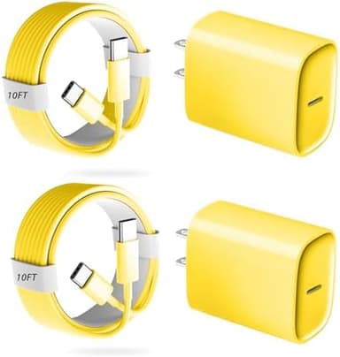 Phone 17 16 15 Pro Charger Fast Charging, 20W USB C Fast Charger Block with 10FT Long Type C Chargers Fast Charging Cable Cord for Phone 17/17 Pro/17 Pro Max/Air/16 Pro Max/16 Pro/15Pro Max/Pro, S24 - Image 3