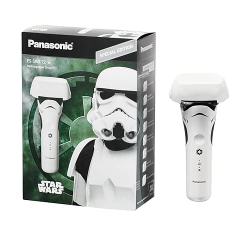 Panasonic Electric Shaver, Special Edition Star Wars Stormtrooper Design, Wet Dry Men’s Shaver with 3-Blade Cutting System and Pop-Up Trimmer - ES-SWLT2W - Image 1