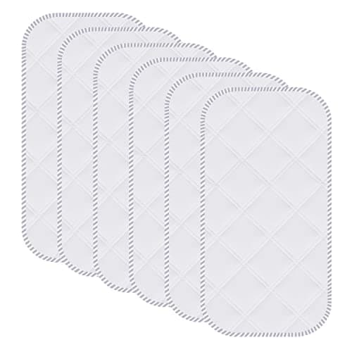 Sunny zzzZZ 6 Pack Baby Waterproof Changing Pad Liners - Quilted Thicker Ultra Soft Changing Table Cover Liners - Durable & Easy to Clean - White - 23" x 11" - Image 1