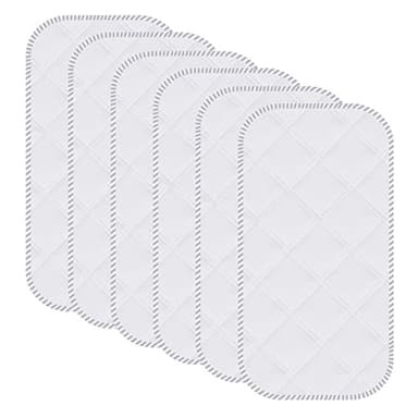 Sunny zzzZZ 6 Pack Baby Waterproof Changing Pad Liners - Quilted Thicker Ultra Soft Changing Table Cover Liners - Durable & Easy to Clean - White - 23" x 11" - Image 1