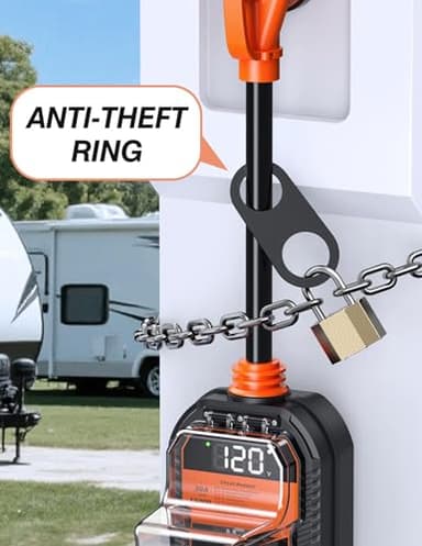 TOWTAMER 15,000J RV Surge Protector 30 Amp with LED Display, 30 Amp RV Surge Protector with Voltage Monitoring, Clear Error Codes, Comprehensive Detection, IP68 Waterproof Cover - Image 6