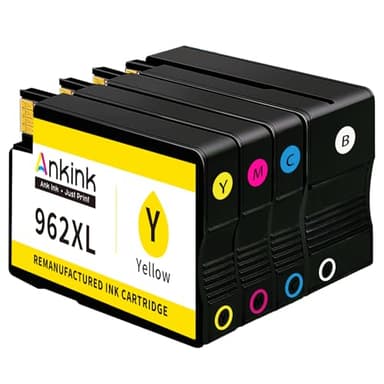 Ankink 962 XL Compatible Ink Cartridges Replacement for HP962XL Black Color, 4 Combo Pack - Image 1