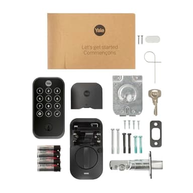 Yale Assure Lock 2 Touch Deadbolt, Black Suede Key-Free Smart Entry Door Lock with Wi-Fi Connected Touchscreen Keypad and Fingerprint Scanner for Code Entry and Remote Access, YRD450-F-WF1-BSP - Image 8