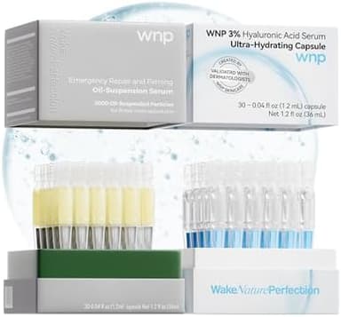 WNP serum set: Ultra Hydrating Serum 3% 4D Hyaluronic Acid +Emergency Repair Firming Oil-Suspension Serum Hydrating+Skin Repair|Single-Use Vials Skincare for Sensitiveskin 72ml - Image 3