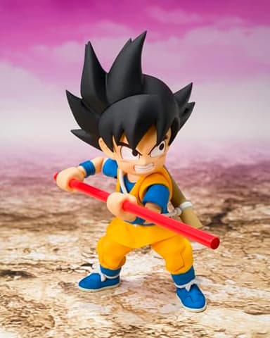 TAMASHII NATIONS - Dragon Ball DAIMA - Son Goku (Mini) -DAIMA- S.H.Figuarts Action Figure - Image 4