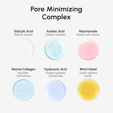 MAREE Pore Minimizer for Face Toner – Witch Hazel Toner with Niacinamide & Marine Collagen – Gentle Exfoliating Oil Control Facial Toner for Women – BHA Liquid Exfoliant – Alcohol Free Tonico Facial - Image 6