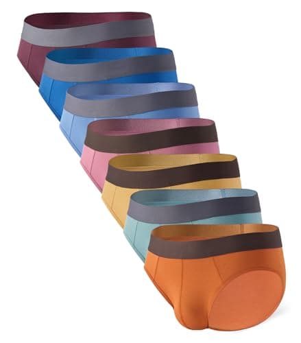 DAVID ARCHY Mens Briefs Rayon Made from Bamboo Underwear Pouch Super Soft Comfort 7 Pack - Image 1