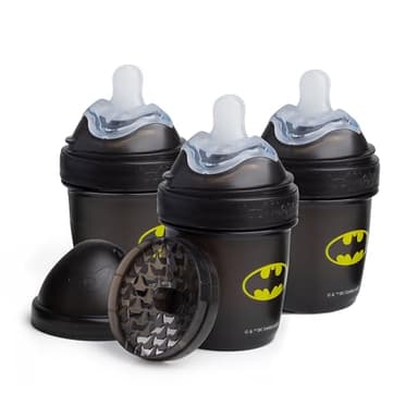 Batman DC Comics - Herobility Double Anti-Colic Baby Bottles – 5 fl oz/140ml – 3-Pack - Image 1