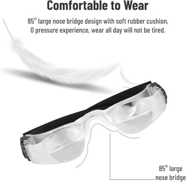 Binoculars Glasses, Opera Handsfree Binocular Telescope, 4X Magnification, Adjustable Focus Distance, for Outdoor Bird Watching Fishing Concerts (Hyperopia Version) - Image 8