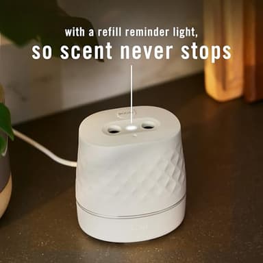 Febreze Plug Scent Booster Starter Kit, Oil Diffuser, Air Freshener Plug in, Continuous Scent Device + 2 Gain Original Refills - Image 10