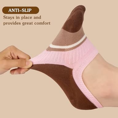 Gonii Women's No Show Socks Thin Breathable Anti-Slip High Elasticity Invisible for Sneakers Flats Loafers - Image 3
