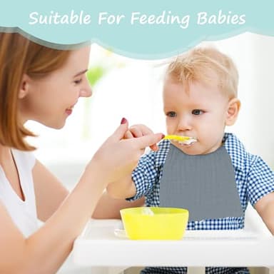 HIPHOP PANDA 10 Pack 6-Layers Muslin Burp Cloths Large - Durable 100% Cotton - Extra Absorbent and Soft Boys & Girls Rags for Newborn Registry (Grey+Navy Series, 20" X10") - Image 7