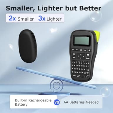 SUPVAN E10 Bluetooth Label Maker Machine with Tape, Continuous Waterproof Label, Versatile App with 35 Fonts and 1k+ Icons, Inkless Labeler for Home, Kitchen, School, Office Organization, Black - Image 2