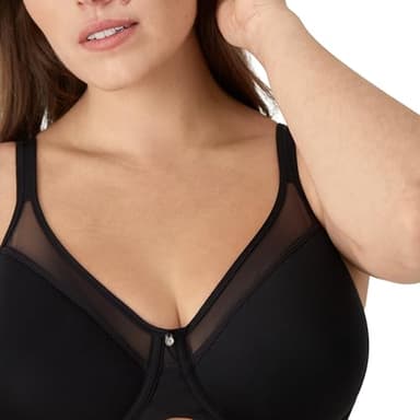 Bali Women's One Smooth U Ultra Light Illusion Neckline Underwire Bra, Black,36C - Image 3