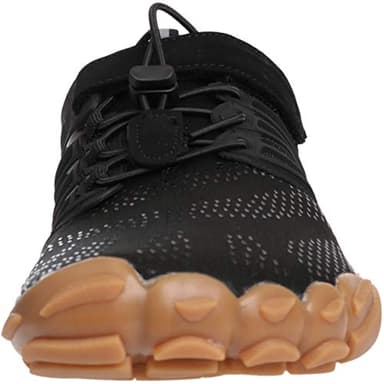 WHITIN Men's Trail Running Shoes Minimalist Barefoot Wide Width Toe Box Size 10 Gym Workout Fitness Low Zero Drop Comfy FiveFingers Black Gum 43 - Image 3