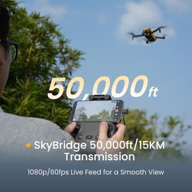 SKYROVER X1 Fly More Combo, Drone with Camera 4K for Adults, 8K Photo, Under 249g, 50000ft Transmission, 96-Min Flight Time with 3 Batteries - Image 6