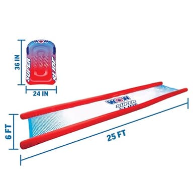 WOW Sports Super Slide Giant Backyard Slip and Slide with Sprinkler, Extra Long Water Slide 25 x 6 ft - Image 3