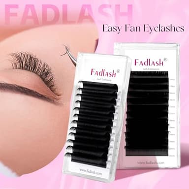FADLASH Eyelash Extensions D Curl 0.07 15-20mm Mixed Tray Easy Fan Lash Extensions Volume Lashes 2D-10D Self Fanning Lash Extensions (0.07-D, 15-20mm Mix) - Image 8