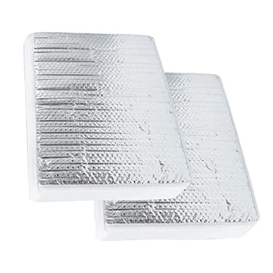 PRUNkuar RV Vent Insulator, 14" x 14" x 3" Vent Pillow Skylight Insulator with Reflective Surface for Standard Shower Skylight - 2 Pack - Image 1