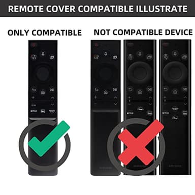 [2Pack] ZEVGOV Silicone Case for Samsung Smart Solar Cell Remote Control BN59 Series Protective Kids-Friendly Shockproof Remote Control Sleeve Holder - Image 5