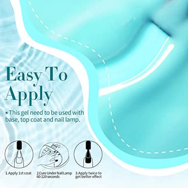 Born Pretty Jelly Gel Nail Polish Set Spring Summer Crystal Glass Translucent Pastel Gel Polish Blue Red Green Yellow Pink Soak Off U v Gel Polish 7ML 6PCS - Image 9