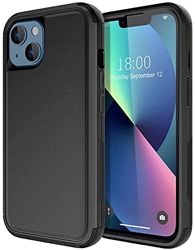 Diverbox for iPhone 13 Case [Shockproof] [Dropproof] [Dust-Proof],Heavy Duty Protection Phone Case Cover for Apple iPhone 13 (Black) - Image 1