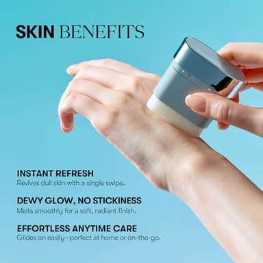 VT COSMETICS PDRN Essence Stick Balm, PDRN Collagen Multi Wrinkle Stick, All-in-One Eye & Neck Treatment, Glow Makeup Base & Face Treatment Balm, Plumping, Fine Lines (0.33 oz.) - Image 4