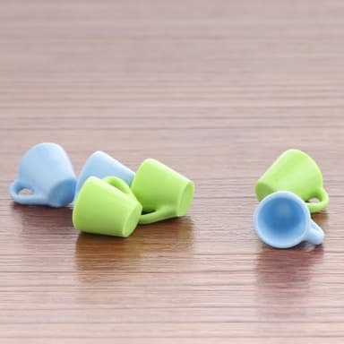 6 Pcs Tarantula Micro Water Bowl Spider Resin Feeding Bowl for Spider Tarantula Millipede Tiny Bugs Small Insects (Blue and Green) - Image 4