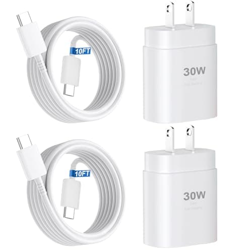 iPhone 17 16 15 Charger Fast Charging,30W USB C iPhone 17 16 15 Pro Max Charger Block & 10FT Long Type C Cable Cord for iPhone 17/17 Air/17 Pro/17 Pro Max/16/16 Pro/16 Pro Max/15/15 Pro Max,White - Image 1