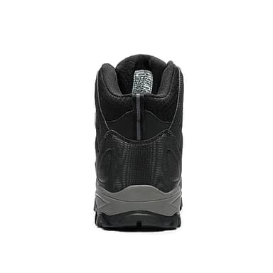 NORTIV 8 Men's Ankle High Waterproof Hiking Boots Outdoor Lightweight Shoes Trekking Trails Armadillo,Size 14W,Black/Dark/Grey,160448_M - Image 5