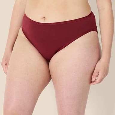 Amazon Essentials Women's Cotton High Leg Brief Underwear (Available in Plus Size), Breathable, Pack of 10, Cool Colors/Warm Shades, X-Large - Image 5