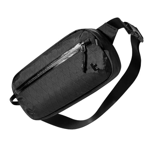 tomtoc 3.5L X-Pac Sling Bag with RFID Blocking, Crossbody Bag Minimalist Chest Shoulder Pack for Men/Women, Water-resistant Lightweight Casual Funny Pack for Travel/Daily Commute - Image 1