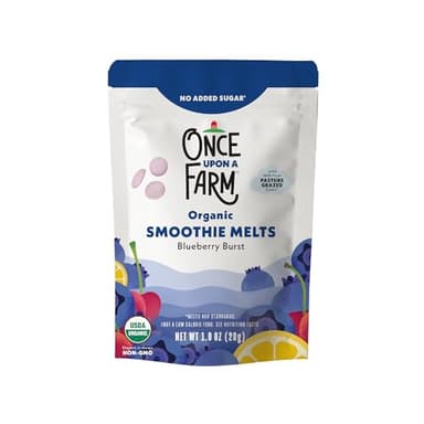 Once Upon A Farm Organic Smoothie Melts with Milk from Pasture Grazed Cows, Blueberry Burst, Non GMO, Kosher, 1 Ounces (Pack of 8) - Image 3