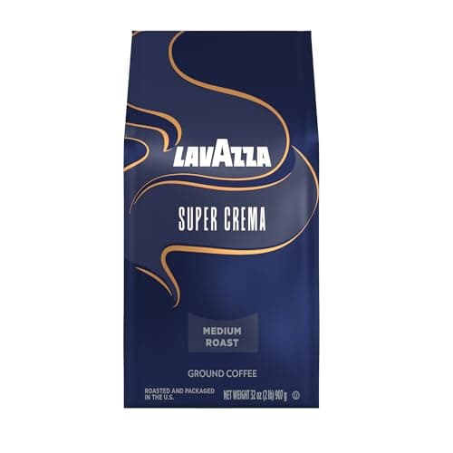 Lavazza Super Crema Ground Coffee, Medium Roast, Arabica and Robusta Blend, 32 oz Bag (Pack of 1) - Image 1
