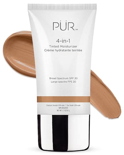 PUR Beauty 4-in-1 Tinted Moisturizer with SPF 20 - Hydrating Skin Tint Face Moisturizer, Primer & Foundation with Shea Butter, Aloe Vera & Vitamin B3 - Vegan Friendly, Paraben Free (Medium) - Image 1