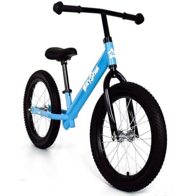 bicystar 16 Inch Balance Bike, Toddler Bicycle Ages 5-8, Air Tires, No Pedals Push Bike, Toddler Outdoor Toy Bike for Kids, Boys Girls, Blue - Image 1