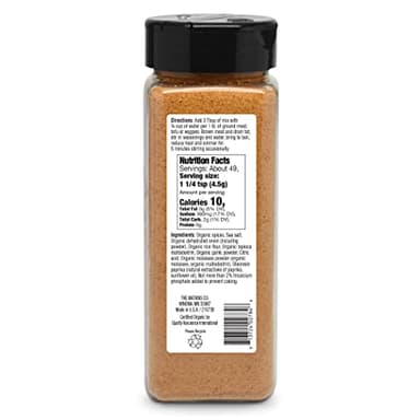 Watkins Organic Taco Seasoning, 7.7 oz, 1-Pack - Image 2
