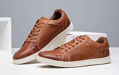 Jousen Men's Fashion Sneakers Classic Retro Casual Shoes for Men Breathable Business Dress Sneaker (AMY870 Yellow Brown 10.5) - Image 7
