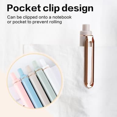 NUSIGN Gel Pens, 5 Pcs 0.5mm Retractable Quick Dry Black Ink Fine Point Rolling Ball Gel Pen, Smooth Writing No Bleed for Journaling Note Taking, Home School Office Supplies - Image 6