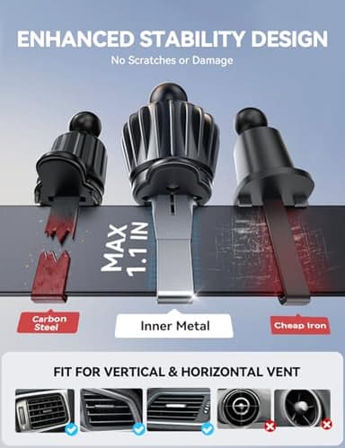 JOYROOM 15W for MagSafe Car Mount Charger, Ultra Magnetic Phone Holder for Car Vent Charging, Fast Wireless Car Charger Mount Fit for iPhone 16 Pro Max Plus Mini 15 14 13 12 - Image 4