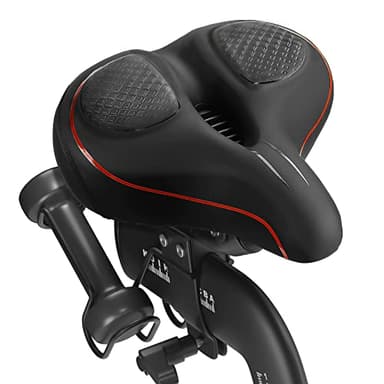 Oversized Bike Seat for Peloton Bike & Bike+, Comfort Seat Cushion Compatible with Peloton, Road or Exercise Bikes, Bicycle Wide Saddle Replacement for Men & Women, Accessories for Peloton - Image 1