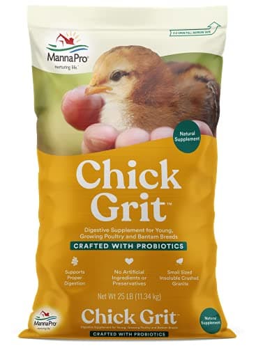 Manna Pro Chick Grit, Digestive Supplement for Young Poultry and Bantam Breed, Probiotics to Support Digestion, No Artificial Ingredients or Preservatives, Insoluble Crushed Granite, 25 lbs - Image 1