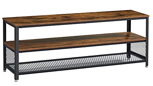 VASAGLE TV Stand, Bench, Console for up to 60 Inch Televisions, Coffee Table, Rustic Brown ULTV50BX - Image 1