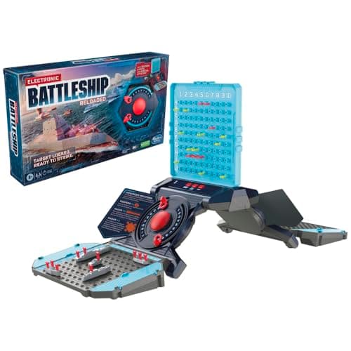 Hasbro Gaming Electronic Battleship Reloaded Board Game, Naval Combat Strategy Game with Sounds, Lights, Special Attacks, Ages 8 and Up, 1-2 Players - Image 1